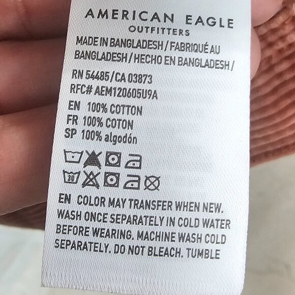 American Eagle Outfitters Rust Corduroy Utility Jacket - Picture 12 of 13